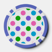 Multi Color Polka Dots Poker Chips (Achterkant)