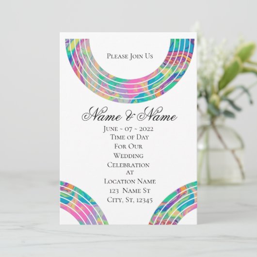 Multi-color Rainbows Thunder_Cove Kaart (Staand voorkant)