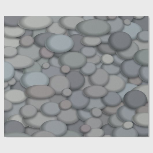 Multi-Color River Rock Pebbles Cadeaupapier (Vlak)
