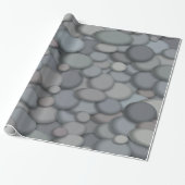 Multi-Color River Rock Pebbles Cadeaupapier (Uitgerold)