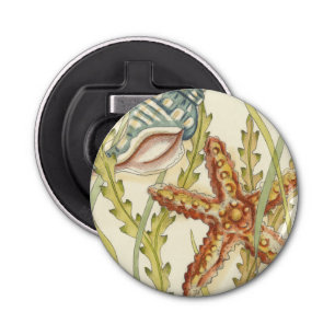 Multi-Color Shell Party Button Flesopener