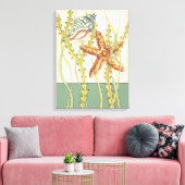 Multi-Color Shell Party Canvas Afdruk (Insitu (Woonkamer))