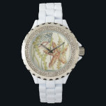 Multi-Color Shell Party Horloge<br><div class="desc">Charikilia Zarris is een getalenteerde kunstenaar die haar oceaankunst kent. Haar afbeeldingen zijn vreedzaam en kalm en ontspannen je met elk afbeelding. Haal dit nautische kunstwerk met een zeester en een kegel die het middelpunt zijn van alles, met een prachtig kelp. Dit afbeelding zal er geweldig uitzien op alle eindproducten....</div>