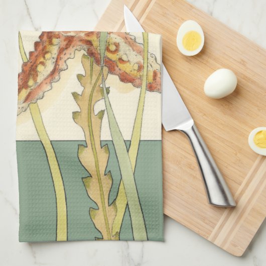 Multi-Color Shell Party Theedoek (Quarter Fold)