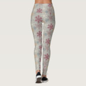 Multi- Color Snowflake Kerst Vrouwen Leggings (Achterkant)