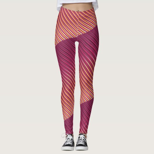 Multi Color Stripe Leggings (Voorkant)