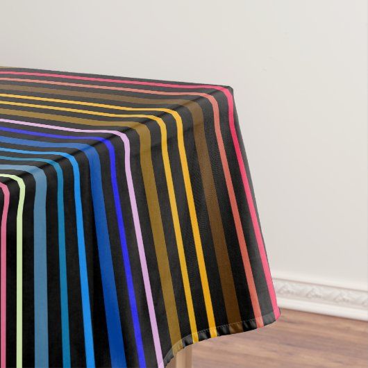 Multi-Color Striped Tafelkleed (Voorbeeld)