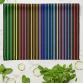Multi-Color Striped Theedoek (Gevouwen)