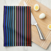 Multi-Color Striped Theedoek (Quarter Fold)