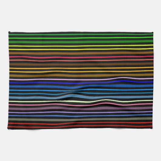 Multi-Color Striped Theedoek (Horizontaal)