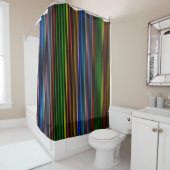 Multi-Color Stripes Douchegordijn (In situ)