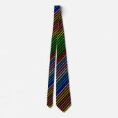 Multi-Color Stripes Stropdas (Achterkant)