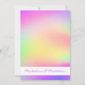 Multi-Color Tie Dye Modern Wedding Kaart (Achterkant)