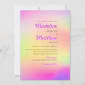 Multi-Color Tie Dye Modern Wedding Kaart (Voorkant)