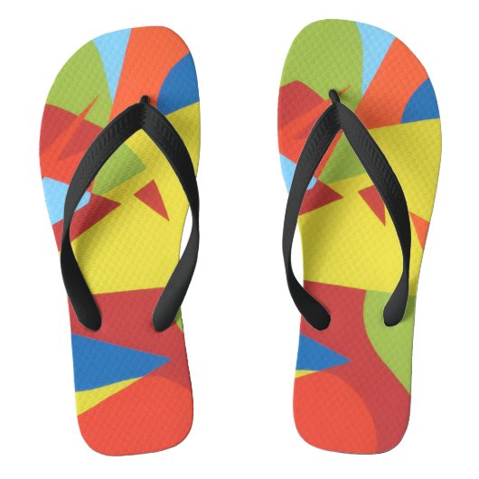 Multi-Color Toucan Pattern Flip Flops (Voetbed)