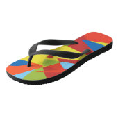 Multi-Color Toucan Pattern Flip Flops (Schuin)