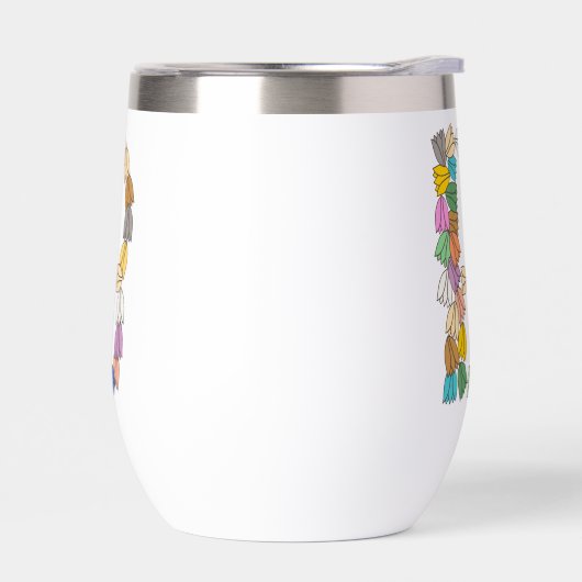 Multi-color Tulip Lettered “B” (Links)