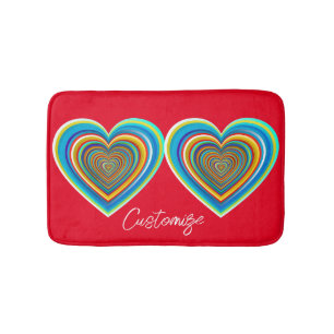 Multi-color Valentijn Heart Thunder_Cove Badmat