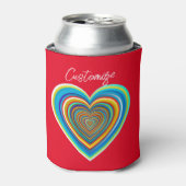 Multi-color Valentijn Heart Thunder_Cove Blikjeskoeler (Blikje Voorkant)