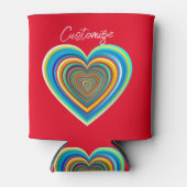 Multi-color Valentijn Heart Thunder_Cove Blikjeskoeler (Voorkant)