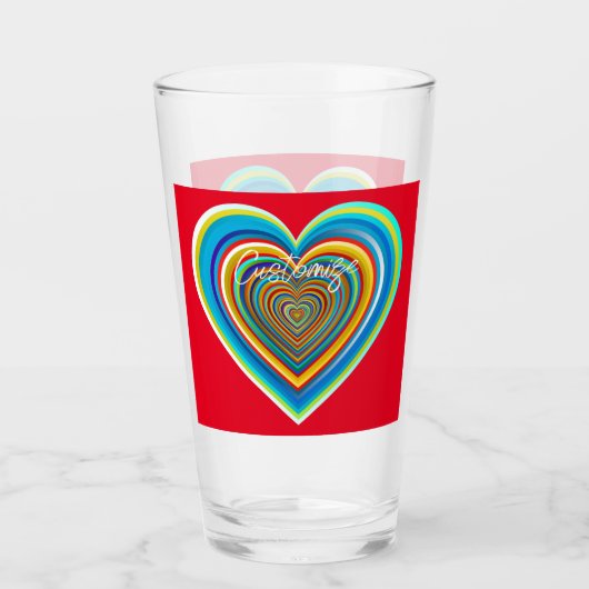 Multi-color Valentijn Heart Thunder_Cove Glas (Voorkant)