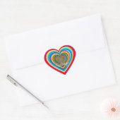 Multi-color Valentijn Heart Thunder_Cove Hart Sticker (Envelop)
