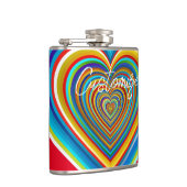 Multi-color Valentijn Heart Thunder_Cove Heupfles (Rechts)