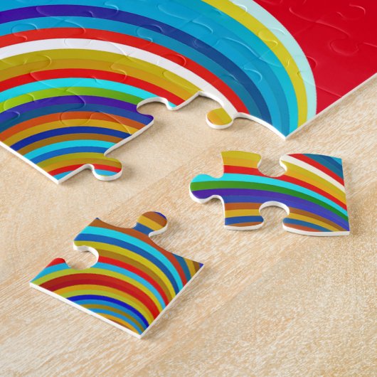 Multi-color Valentijn Heart Thunder_Cove Legpuzzel (Zijkant)