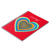 Multi-color Valentijn Heart Thunder_Cove Notitieboek (Linkerzijde)