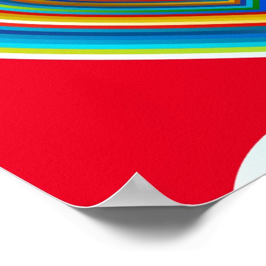 Multi-color Valentijn Heart Thunder_Cove Poster (Hoek)