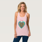 Multi-color Valentijn Heart Thunder_Cove T-Shirt (Volledige Voorkant)