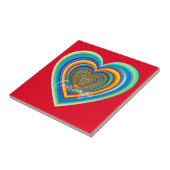 Multi-color Valentijn Heart Thunder_Cove Tegeltje (Zijkant)