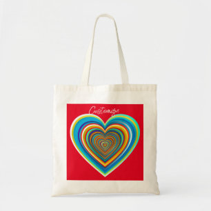 Multi-color Valentijn Heart Thunder_Cove Tote Bag