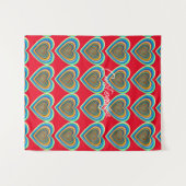 Multi-color Valentijn Heart Thunder_Cove Wandkleed (Voorkant (horizontaal))