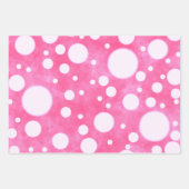 Multi-Color White Polka Dots Pattern Decoupage Inpakpapier Vel (Voorkant 2)