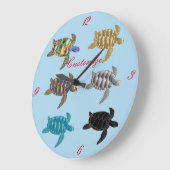 Multi-color Zee Turtles Thunder_Cove Grote Klok (Hoek)