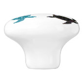 Multi-color Zee Turtles Thunder_Cove Keramische Knop (Zijkant)