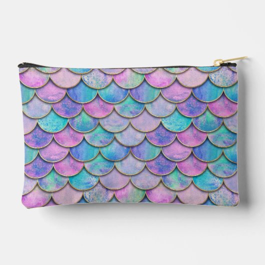 Multi-color Zeemeermin Schalen, schattige aangepas Etui (Achterkant)