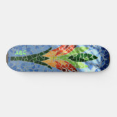 Multi Colore Mozaïek Tegel Flower Persoonlijk Skateboard (Horizontaal)
