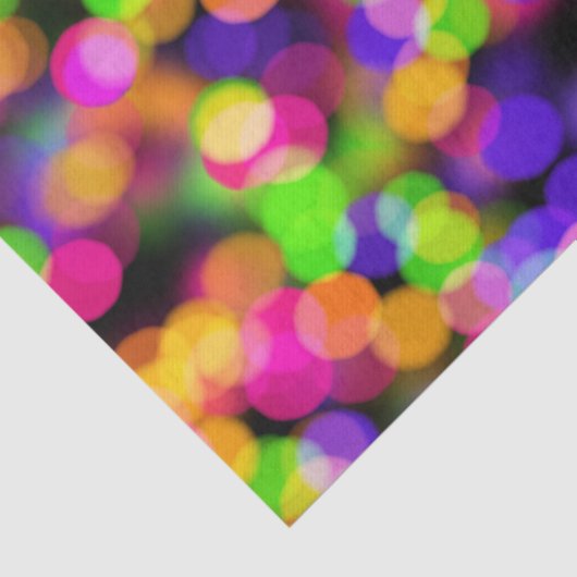 Multi-Colored Bokeh Tissuepapier (Detail)