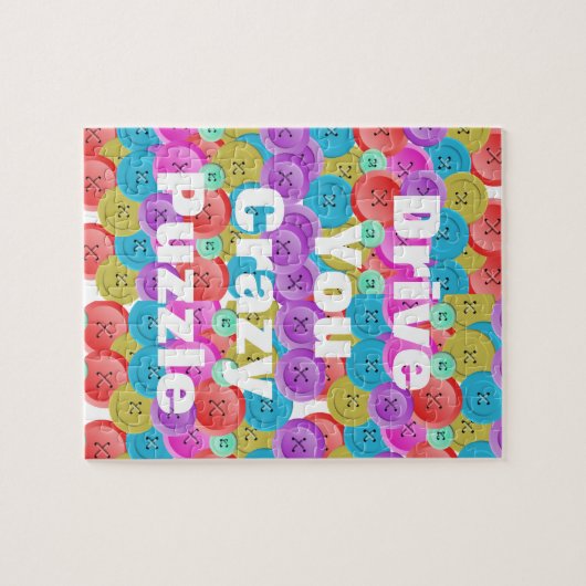 Multi-Colored Buttonnen Puzzle Legpuzzel (Horizontaal)