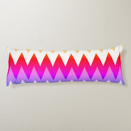 Multi-Colored Chevron Print Body Pillow Lichaamskussen (Achterkant)