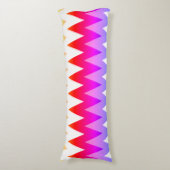 Multi-Colored Chevron Print Body Pillow Lichaamskussen (Voorkant Verticaal)