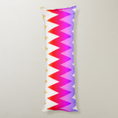 Multi-Colored Chevron Print Body Pillow Lichaamskussen (Achterkant (Verticaal))