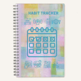 MULTI-COLORED HABIT TRACKER NOTITIEBOEK