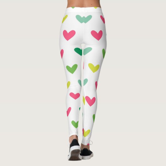 Multi-Colored Heart Pop Leggings (Achterkant)