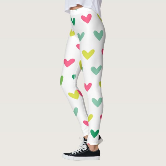 Multi-Colored Heart Pop Leggings (Links)