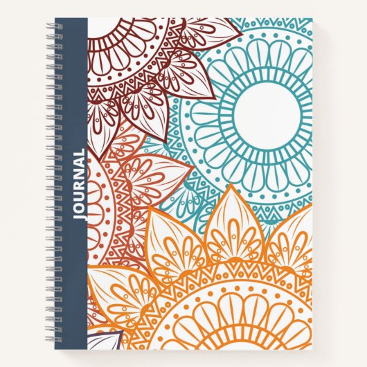 MULTI-COLORED MANDALA JOURNAL NOTITIEBOEK (Voorkant)