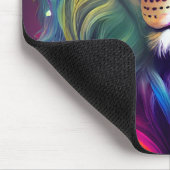 Multi Colored Modern Digital Art Majestic Lion Muismat (Hoek)