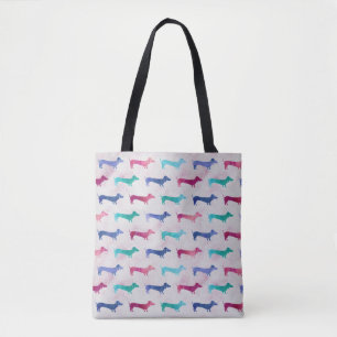 Multi-colored Patroon van de Tekkel Tote Bag